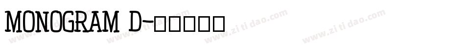 MONOGRAM D字体转换